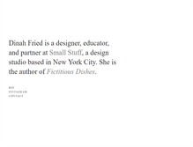 Tablet Screenshot of dinahfried.com